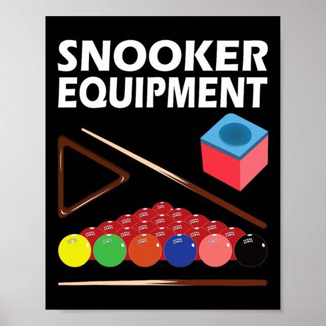 Poster Equipamento Snooker Billiards Jerseys Para Homens  (Frente)