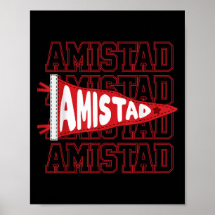 Poster Equipe Amistad Rca - Espírito Escolar Retro