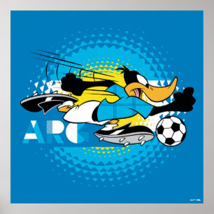 Poster Equipe Argentina de Futebol Gráfico do DAFFY DUCK™