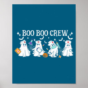 Poster Equipe Boo Boo Enfermeira Dia das Bruxas Enfermeir