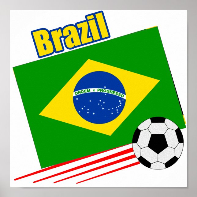 Poster Equipe Brasileira de Futebol (Frente)