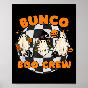 Poster Equipe Bunco Boo Bunco Dados de Halloween