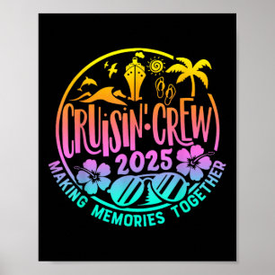 Poster Equipe Cruisin 2025 Cruzeiro Família Amigos Férias