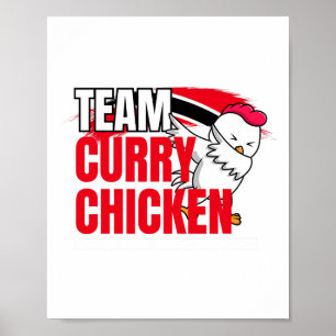 Poster Equipe Curry Chicken - Trindade e Guiana Patriótic