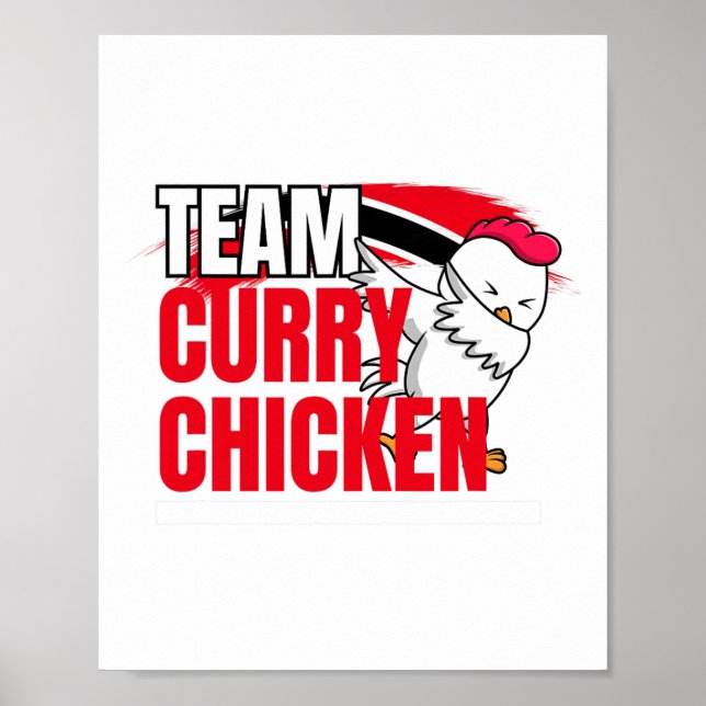 Poster Equipe Curry Chicken - Trindade e Guiana Patriótic (Frente)
