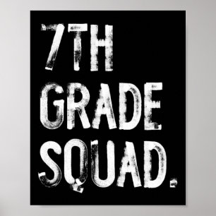 Poster Equipe da 7ª Série De Volta à Escola Aluno Profess