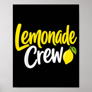 Poster Equipe da barraca de limonada Família combinando l