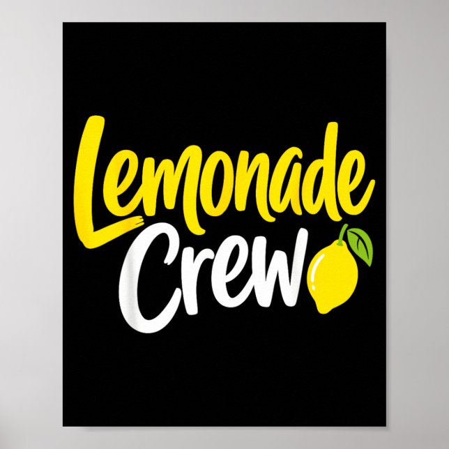 Poster Equipe da barraca de limonada Família combinando l (Frente)
