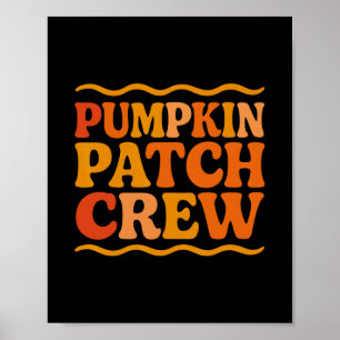 Poster Equipe da Pata de Abóbora Halloween Família Combin