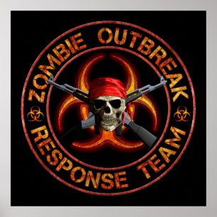 Pôster Equipe da resposta do zombi