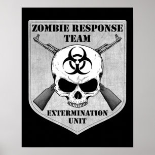 Poster Equipe da resposta do zombi
