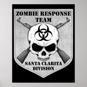 Pôster Equipe da resposta do zombi: Divisão de Santa