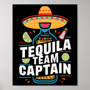 Poster Equipe da Tequila Capitão Cinco de Mayo - Festa