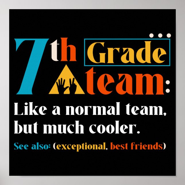 Poster Equipe De 7, Como Uma Equipe Normal, Mas Muito Mai (Frente)