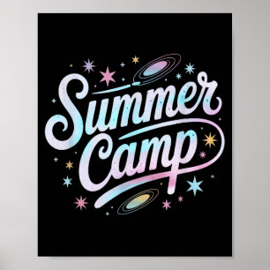 Poster Equipe de Acampamento de Verão Espacial de Matemát