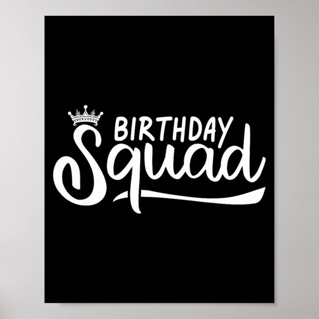 Poster Equipe de Aniversário (Frente)