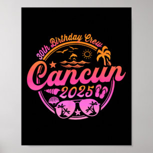 Poster Equipe de Aniversário de 30 anos em Cancun 2025 Fé