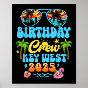 Poster Equipe de Aniversário de Key West Cruzeiro de Féri