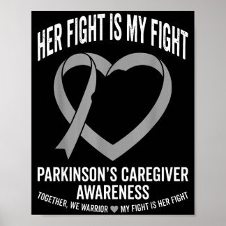 Poster equipe de apoio à conscientização sobre Parkinson 
