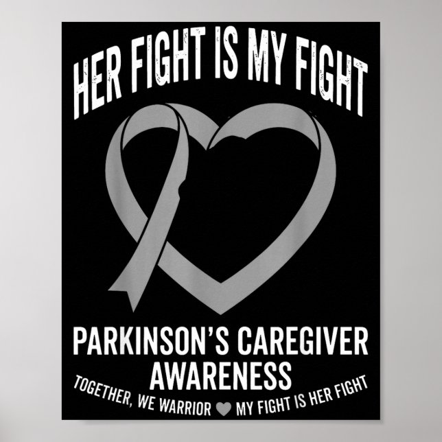 Poster equipe de apoio à conscientização sobre Parkinson  (Frente)