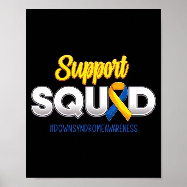 Poster Equipe de Apoio Conscientização da Síndrome de Dow (Frente)