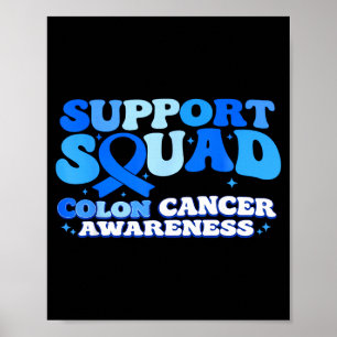 Poster Equipe de apoio conscientização sobre câncer de có