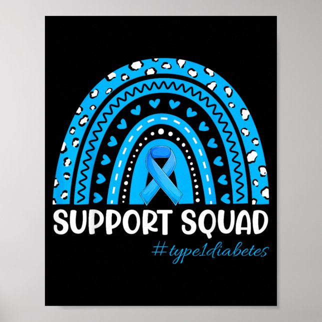 Poster Equipe de Apoio Diabetes Tipo 1 - Conscientização  (Frente)
