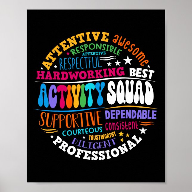 Poster Equipe de Atividade Profissionais da Equipe Instan (Frente)