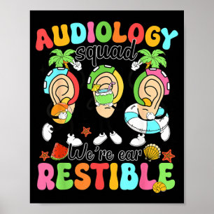 Poster Equipe de Audiologia Verão Entusiasta Audiologista