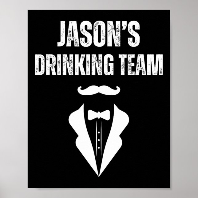 Poster Equipe de Bebedores do Jason - Equipe de Despedida (Frente)