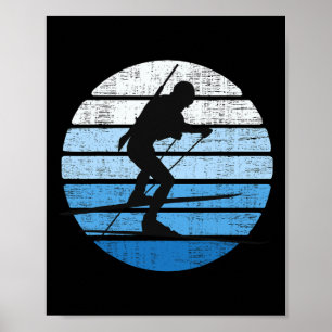 Poster Equipe de Biatlo Winter Sports Mountain Skitro