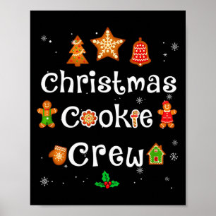 Poster Equipe de Bolo de Natal dos Padeiros Família Time