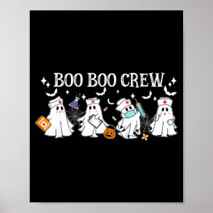 Poster Equipe de boo boo enfermeira halloween enfermeira