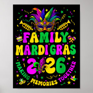 Poster Equipe de Carnaval de Mardi Gras da Família 2026 V