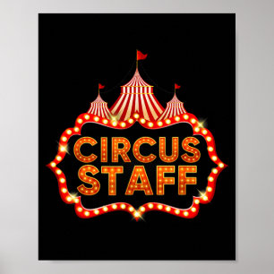 Poster Equipe de Circo Fantasia Carnaval Festa de Hallowe