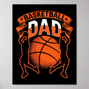 Poster Equipe de Coach do Jogador de Pai de Basquete Padr