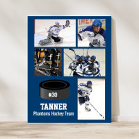 Equipe de Colagem de Fotos de Hockey Personalizado