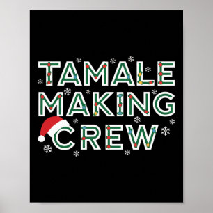 Poster Equipe de Confecção de Tamales de Natal Comida Mex