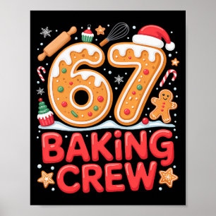 Poster Equipe de Confeitaria Natal 67 Meme Engraçado Bisc