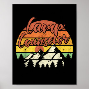 Poster Equipe de Conselheiro de Acampamento Verão ao Ar L