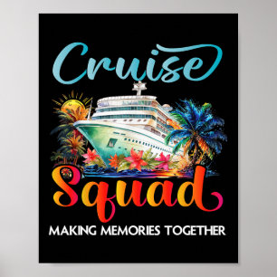 Poster Equipe de Cruzeiro 2025 Amigos Família Férias Comb