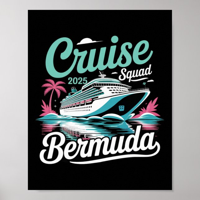 Poster Equipe de Cruzeiro das Bermudas 2025 Férias de Ver (Frente)