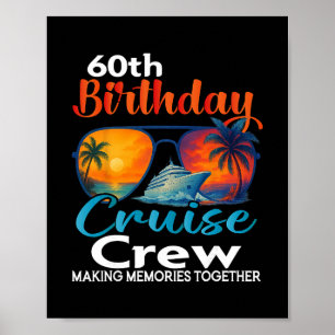 Poster Equipe de Cruzeiro de Aniversário de 60 Anos Féria