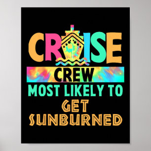 Poster Equipe de Cruzeiro de Férias de Tie Dye Mais Prope