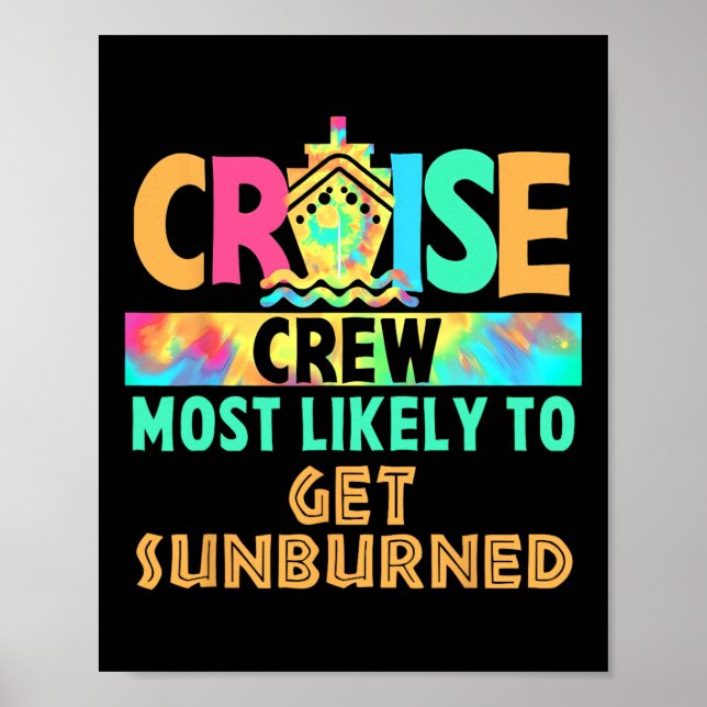 Poster Equipe de Cruzeiro de Férias de Tie Dye Mais Prope (Frente)