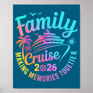 Poster Equipe de cruzeiro férias de verão de 2026 família
