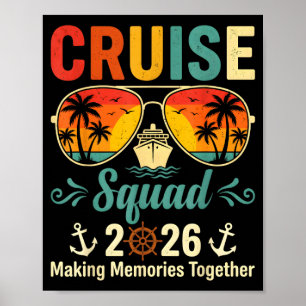 Poster Equipe de cruzeiro férias de verão de 2026 família