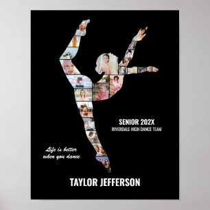 Poster Equipe de Dança Contemporânea Colagem de Fotos Per