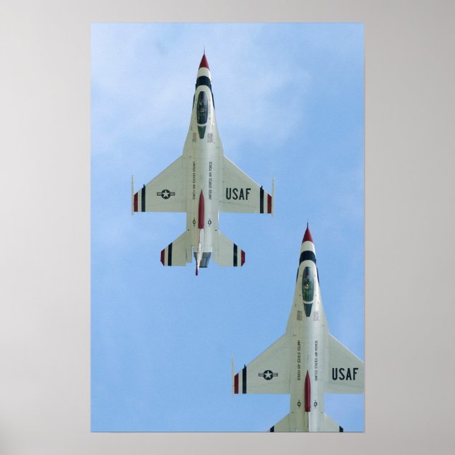Poster Equipe de Demonstração de Voo de Thunderbird (Frente)