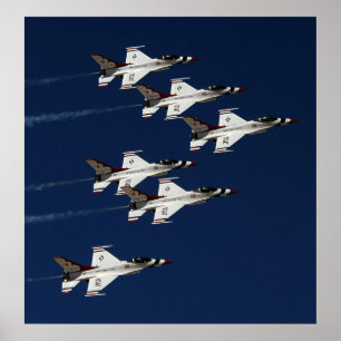 Poster Equipe de Demonstração de Voo de Thunderbird